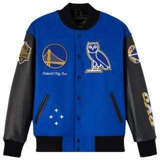 ゴールデンステイトウォリアーズ OVO x NBA フル-Snap ヴィーシティ ジャケット - ロ サムネイル