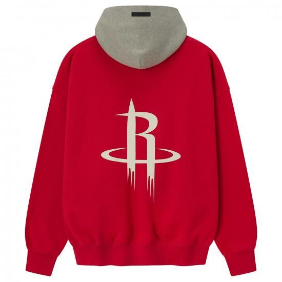 ヒューストンロケッツ Fear オブ ゴーd x NBA ユニセックス スポーツ パーカー - レッ イメージ2