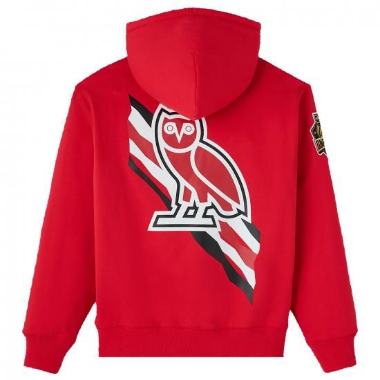 ヒューストンロケッツ OVO x NBA フリース パーカー - レッド イメージ2