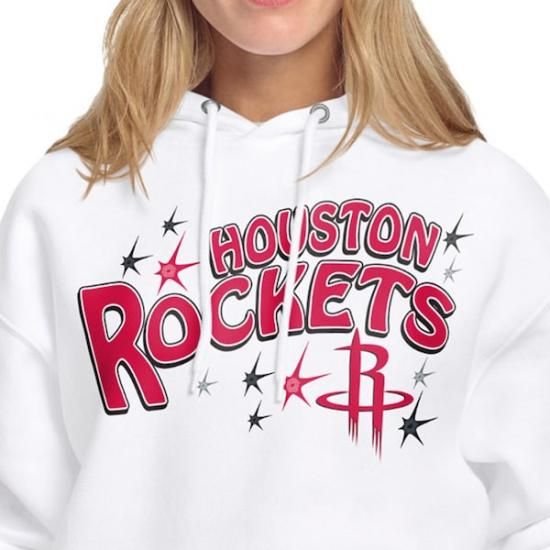 ヒューストンロケッツ スターター レディース ファイヤーworks フリース パーカー - ホワイト イメージ3