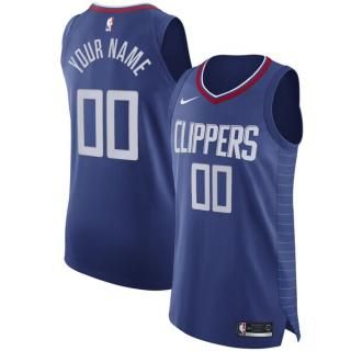 ロサンゼルスクリッパーズ Nike 2020/21 オーセンティック カスタム ジャージー ブルー  サムネイル