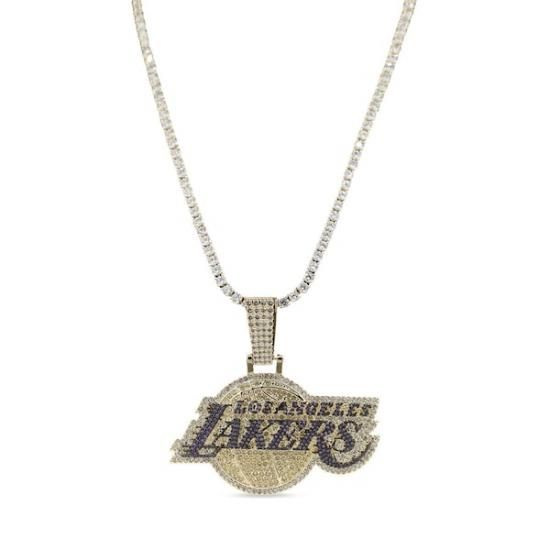 ロサンゼルス・レイカーズ GLD 18K イエロー ゴールド ロゴ ペンダント & 20