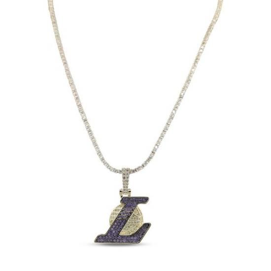 ロサンゼルス・レイカーズ GLD 18K イエロー ゴールド ロゴ ペンダント & 20