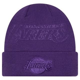ロサンゼルス・レイカーズ ニューエラ(New Era) トーナル 折り返し ニット帽 - パープル サムネイル
