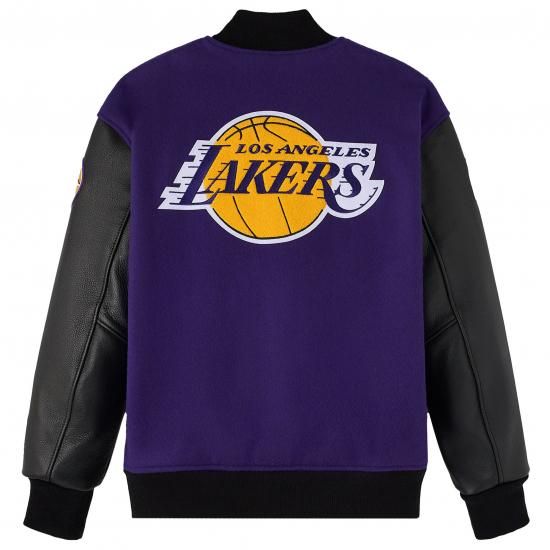 ロサンゼルス・レイカーズ OVO x NBA フル-Snap ヴィーシティ ジャケット - パープル イメージ2