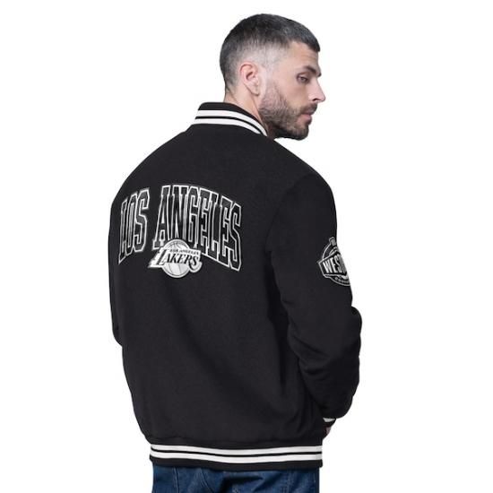 ロサンゼルス・レイカーズ スターター ブラックアウト Corduroy フル-Snap ヴィーシティ イメージ2