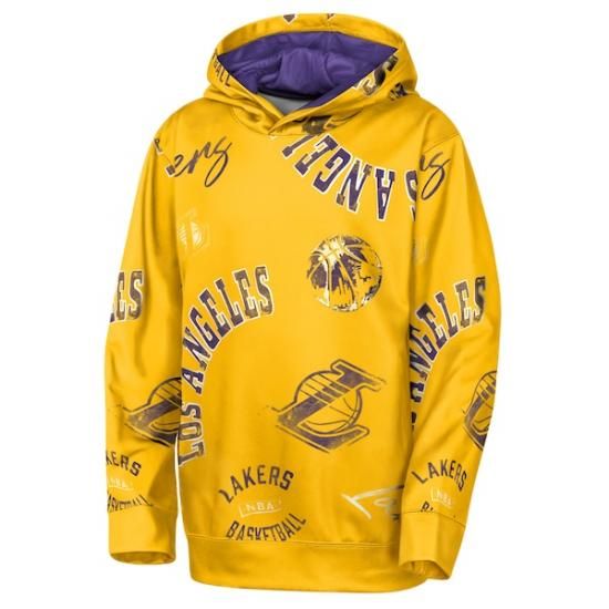 ロサンゼルス・レイカーズ アウトerstuff ユース Moving Violアットiオン パーカー イメージ2