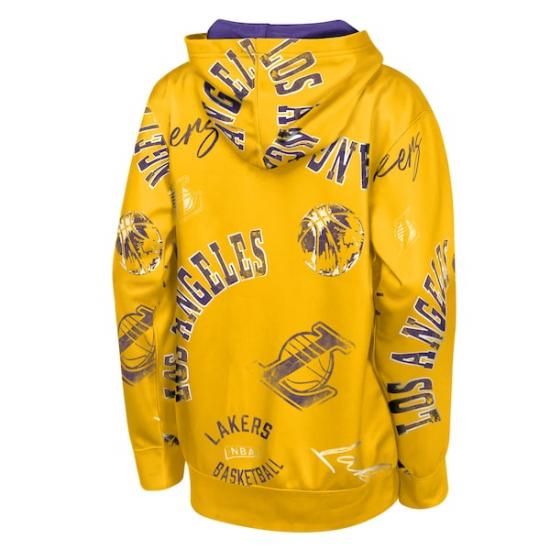 ロサンゼルス・レイカーズ アウトerstuff ユース Moving Violアットiオン パーカー イメージ3