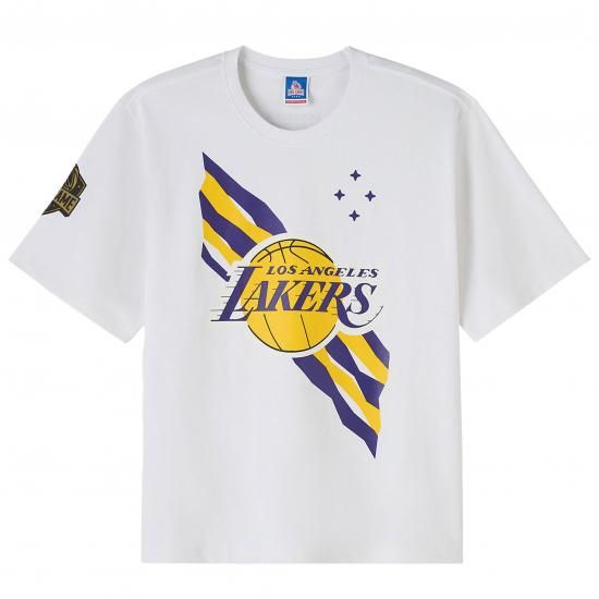 ロサンゼルス・レイカーズ OVO x NBA Heavyweight Tシャツ - ホワイト イメージ1