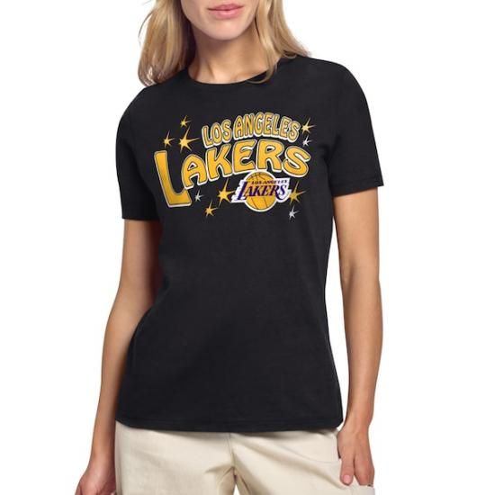 ロサンゼルス・レイカーズ スターター レディース ファイヤーworks Tシャツ - ブラック イメージ1