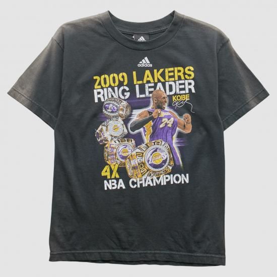 ロサンゼルス・レイカーズ Adidas 2009 Tシャツ - ブラック - XS バイ ファナティ イメージ1