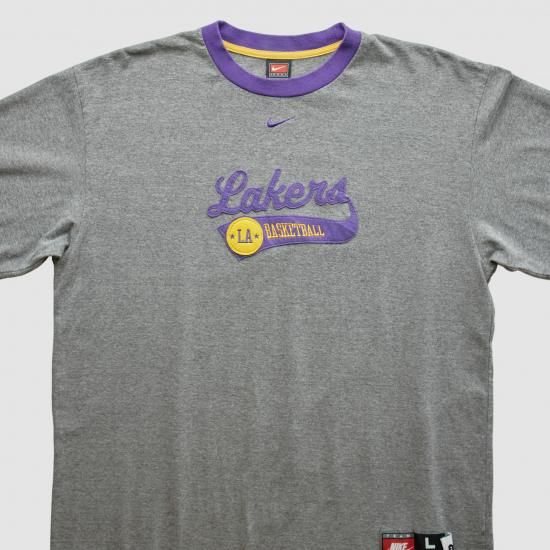 ロサンゼルス・レイカーズ Nike 2000s ロングスリーブ Tシャツ - ヘザー グレー - X イメージ2