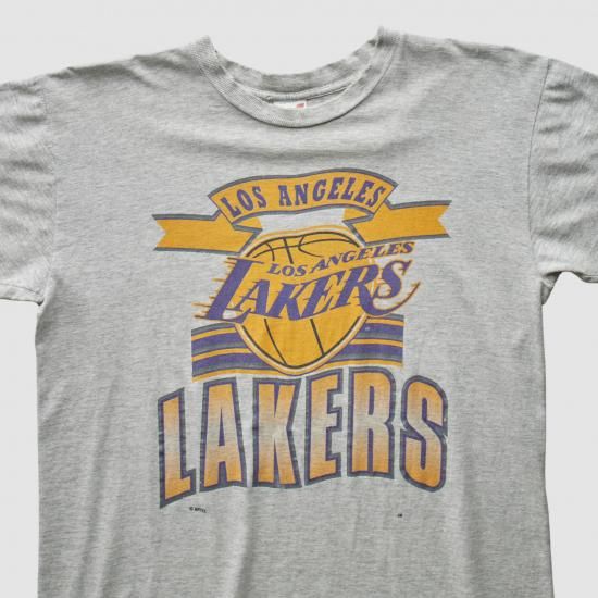 ロサンゼルス・レイカーズ 90s Tシャツ - ヘザー グレー - S バイ ファナティクス リアル イメージ2