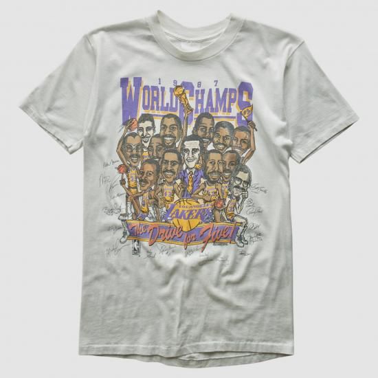 ロサンゼルス・レイカーズ 1987 Tシャツ - ホワイト - S バイ ファナティクス リアル ヴ イメージ1