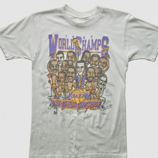 ロサンゼルス・レイカーズ 1987 Tシャツ - ホワイト - S バイ ファナティクス リアル ヴ イメージ3