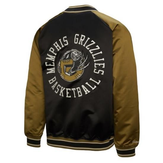 メンフィスグリズリーズ ミッチェル&ネス クラッチ サテン ラグラン フル-Snap ジャケット - イメージ3