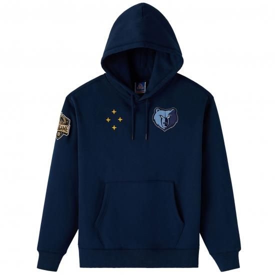 メンフィスグリズリーズ OVO x NBA フリース パーカー - ネイビー イメージ1