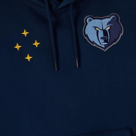 メンフィスグリズリーズ OVO x NBA フリース パーカー - ネイビー イメージ4
