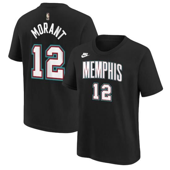 ジャ・モラント メンフィスグリズリーズ Nike ユース ネーム&ナンバー Tシャツ - クラシック イメージ1