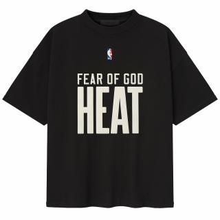 マイアミヒート Fear オブ ゴーd x NBA ユニセックス 90s Tシャツ - ヘザー ブラ サムネイル