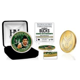 ヤニス・アデトクンボ ミルウォーキーバックス ハイランドミント 39mm Brオンze カラー コイ サムネイル