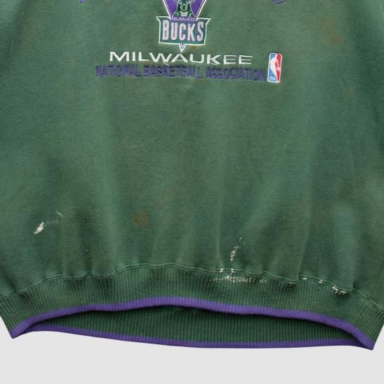 ミルウォーキーバックス ロゴ アスレチック 90s スウェット - グリーン - XL バイ ファナ イメージ2