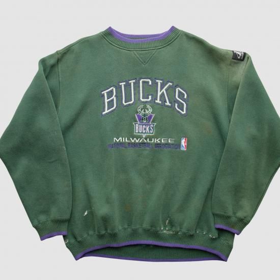 ミルウォーキーバックス ロゴ アスレチック 90s スウェット - グリーン - XL バイ ファナ イメージ4