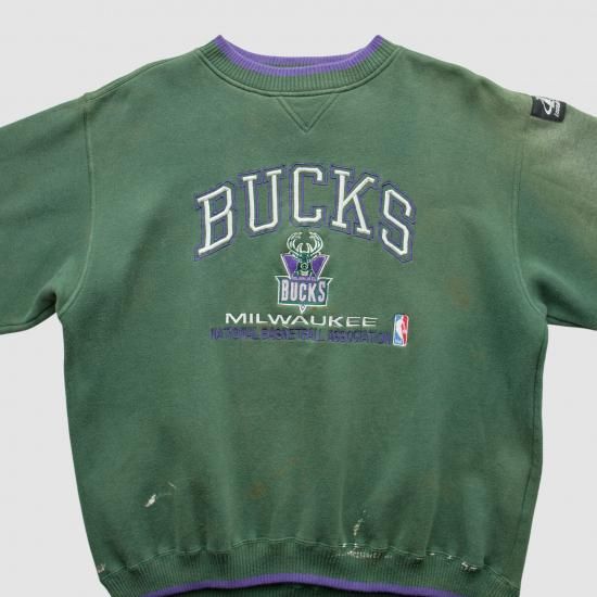 ミルウォーキーバックス ロゴ アスレチック 90s スウェット - グリーン - XL バイ ファナ イメージ5