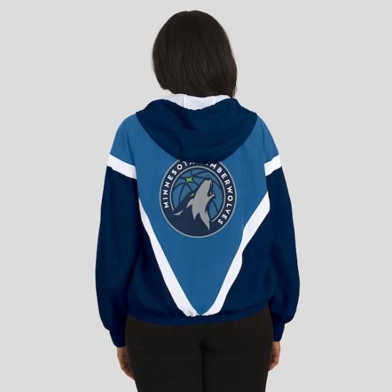 ミネソタティンバーウルブズ WEAR エリン・アンドリューズ レディース カラーブロック フル-ジッ イメージ5