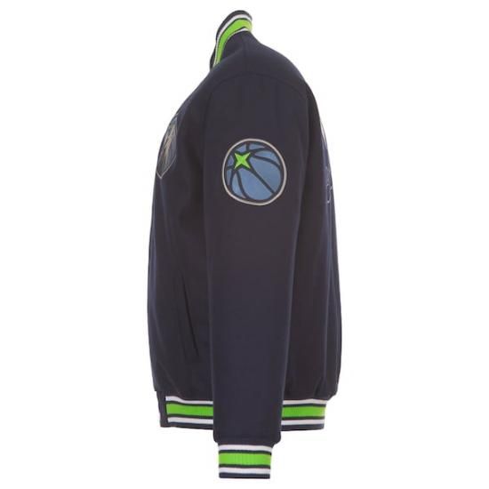 ミネソタティンバーウルブズ JH デザイン リバーシブル ウール フル-Snap ジャケット - ネ イメージ5