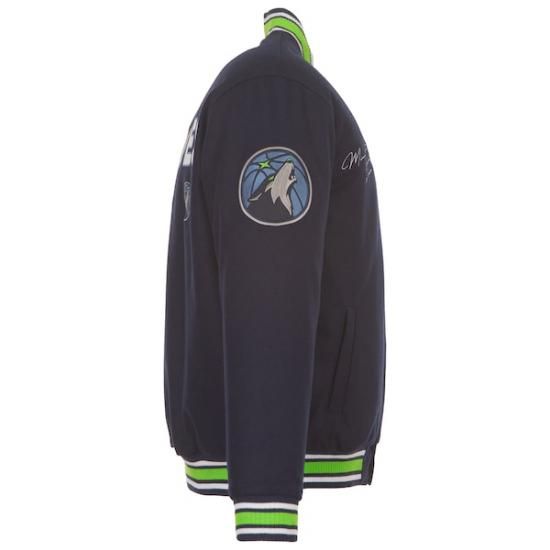 ミネソタティンバーウルブズ JH デザイン リバーシブル ウール フル-Snap ジャケット - ネ イメージ6