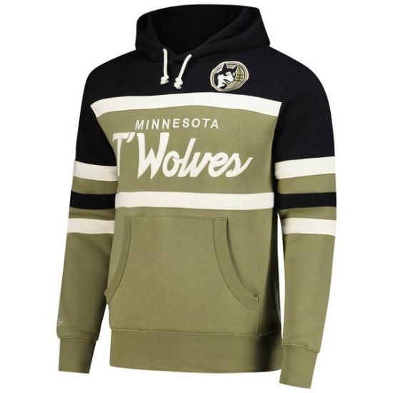 ミネソタティンバーウルブズ ミッチェル&ネス ダブル クラッチ ヘッド Coach パーカー - O イメージ2