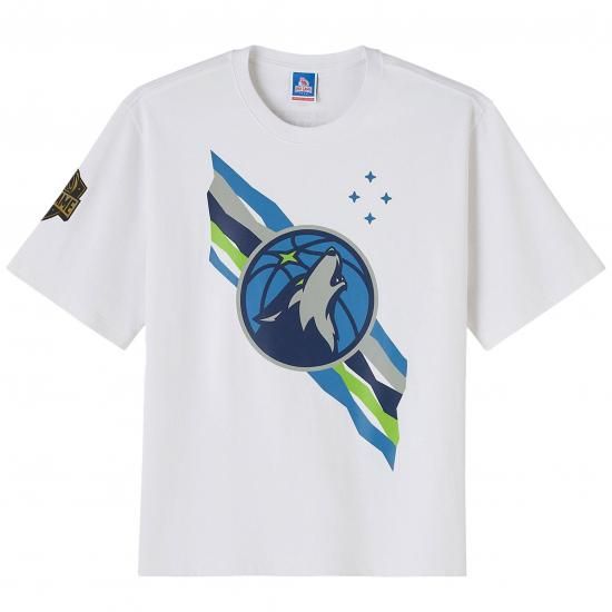 ミネソタティンバーウルブズ OVO x NBA Heavyweight Tシャツ - ホワイト イメージ1