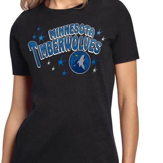 ミネソタティンバーウルブズ スターター レディース ファイヤーworks Tシャツ - ブラック イメージ3