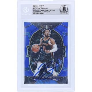 ジャレン・ブランソン ニューヨークニックス 直筆サイン入り 2022-23 パニーニ セレクト ブル サムネイル