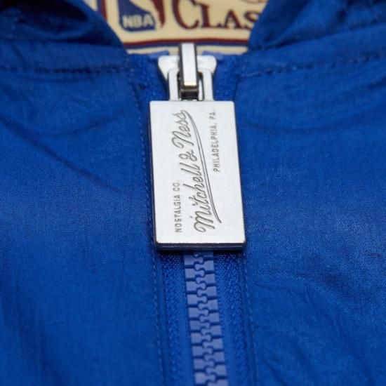 ニューヨークニックス ミッチェル&ネス プレイmaker フル-ジップ フード付き ウインドブレーカ イメージ5