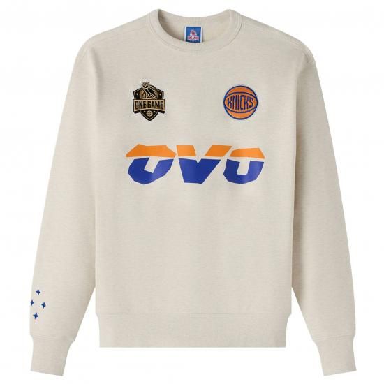 ニューヨークニックス OVO x NBA フリース スウェット - ナチュラル イメージ1