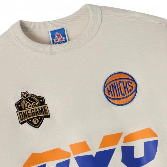 ニューヨークニックス OVO x NBA フリース スウェット - ナチュラル イメージ2