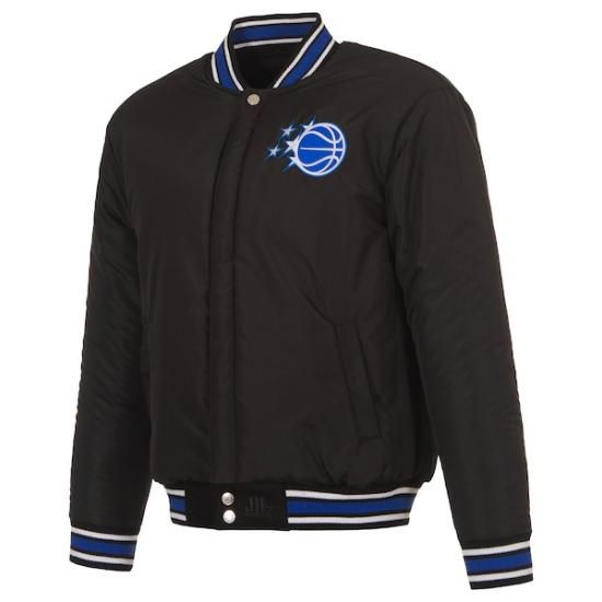 オーランドマジック JH デザイン リバーシブル ウール フル-Snap ジャケット - ブラック イメージ6