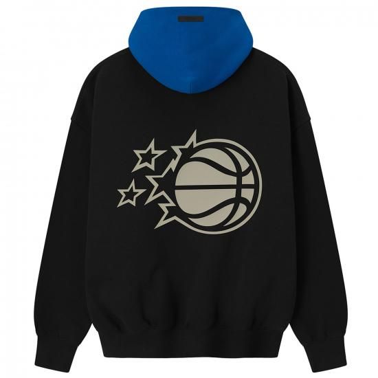 オーランドマジック Fear オブ ゴーd x NBA ユニセックス スポーツ パーカー - ブラッ イメージ2