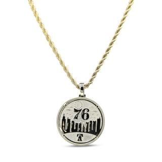 フィラデルフィアセブンティシクサーズ GLD 18K イエロー ゴールド ロゴ ペンダント & 20 サムネイル