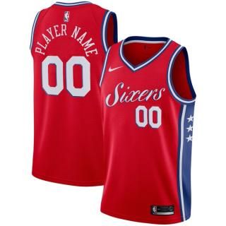 フィラデルフィアセブンティシクサーズ Nike スウィングマン カスタム ジャージー レッド - ス サムネイル