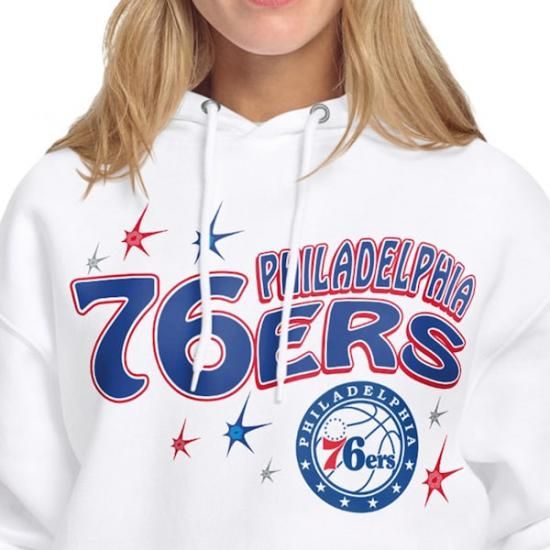 フィラデルフィアセブンティシクサーズ スターター レディース ファイヤーworks フリース パーカ イメージ3