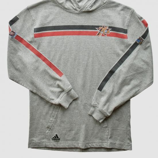 フィラデルフィアセブンティシクサーズ Adidas 2000s プルオーバー スウェット - グレー イメージ3