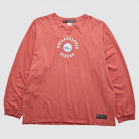 フィラデルフィアセブンティシクサーズ ハードウッドクラシックス 2000s Tシャツ - オレンジ  イメージ1