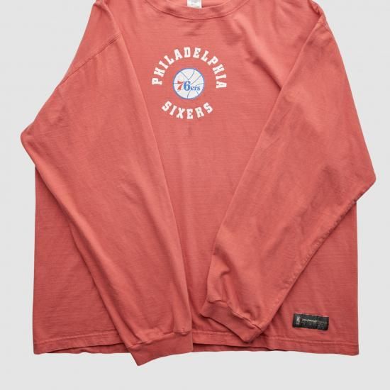 フィラデルフィアセブンティシクサーズ ハードウッドクラシックス 2000s Tシャツ - オレンジ  イメージ3