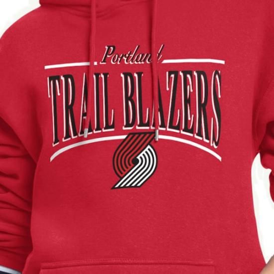 ポートランドトレイルブレイザーズ スターター レディース アーチ ストライプ フリース パーカー - イメージ2