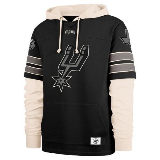 サンアントニオスパーズ '47 スプリット ゾーン コーナーバック デュオ パーカー - ブラック イメージ2