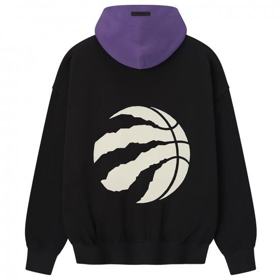 トロントラプターズ Fear オブ ゴーd x NBA ユニセックス スポーツ パーカー - ブラッ イメージ2