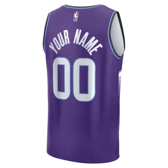 ユタジャズ ファナティクス ファスト ブレーク レプリカ カスタム ジャージー - パープル - ア イメージ3